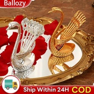 BALLOZY Swan Base Stand Spoons, Swan Base Holder Creative Swan Spoons, Table Decoration Elegant with