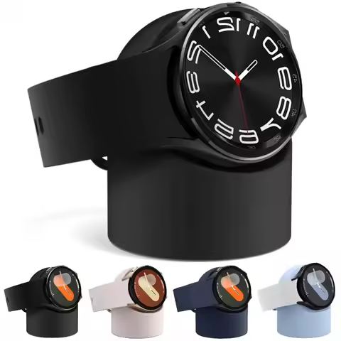 Silicone Charging Bracket For Samsung Galaxy Watch 5 4 3 40mm 44mm Charging Holder Storage Seat For 