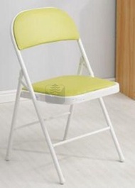 包送貨 -時尚彩色摺椅（加強鋼板底座雙層海綿白腿茶色）