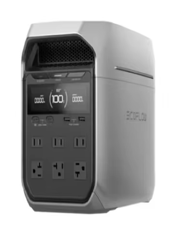 Ecoflow DELTA 3 Plus Series 1800w UPS Portable Power Station Solar Generator Charging Station