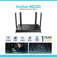 TP-Link Archer BE220 Wi-Fi 7 Dual-Band Router | 3.6Gbps,EasyMesh, HomeShield Security, Gigabit Ports