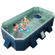Foldable Pool, Foldable Non-Inflatable Outdoor Swimming Pool for Kids and Adults - Hard Plastic Shel