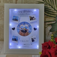 Kado ulang tahun cowok cewek frame jam 3D / hadiah pacar wedding anniversary graduation wisuda