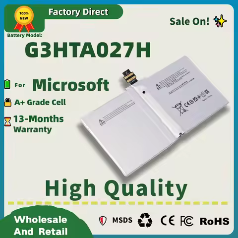 Factory Direct! G3HTA027H DYNR01 Laptop Battery For Microsoft Surface Pro 4 1724 12.3" Tablet 7.5V 5