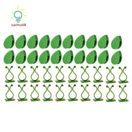 80Pcs Plant Climbing Wall Fixture Clips Plant Fixer Vines Garden Green Leaf Plant Wall Clips Vines H