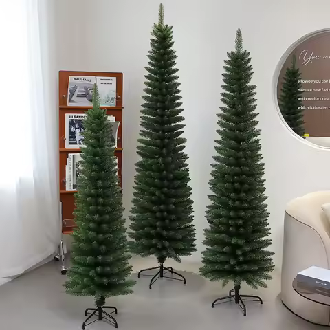 1.2m-2.7m New Pencil Christmas Tree PVC Christmas Hotel Shopping Mall Home Decoration Living Room In