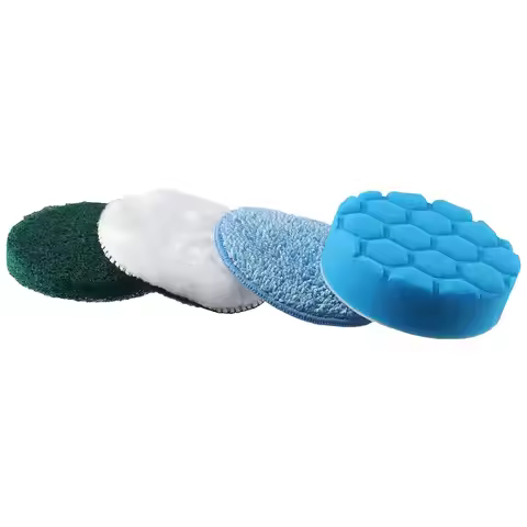 Washable Replacement Brush Head Reusable 4 PCS Cordless Cleaning Brush Reusable Scrub Pads Electric 