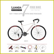 ❏ ✹ ∆ LUANDA Fixie Bikes High Carbon Steel Bike Road Bike Alloy Wheels 700×23c
