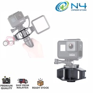 Ulanzi VIJIM GoPro Vlogging Setup Bracket with 2 Cold Shoe Mic Mount Tripod for Camera Accessories V