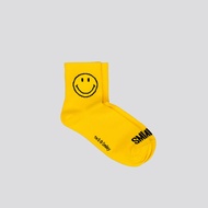 SMILEY YELLOW ESSENTIAL QUARTER SOCKS