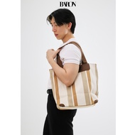 BARON Bag "HOMMIE" Mens chopper bag กระเป๋าทรงช็อปเปอร์แต่งผ้าถัก