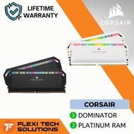 Flexi Tech CORSAIR Dominator Platinum RGB DDR5 64GB & 32GB 6200MHz 5600MHz 5200MHz Black & White RAM