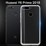 มีโค๊ดลด เคส ซิลิโคน ใส/ดำ หัวเว่ย วาย6 ไพร์ม (2018) Silicone Case For Huawei Y6 Prime (2018) (5.7")