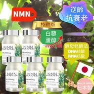 日本製 NMN 18000mg 高含量白藜蘆醇 高純度NMN 酵母発酵法! RNA核酸 DNA核酸 抗衰• 逆齡 NAD+ 補充劑 5個装