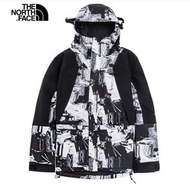 佛轉售🧧The North Face 北面黑白印花外套 防水機能設計Mountain Light Jacket北面 北臉 余文樂 冬裝 保暖