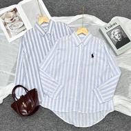 KEMEJA L0P0 EMBROIDERED STRIPED SHIRT Code: 10060061