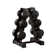 GSPORTS ชุดดัมเบลพร้อมชั้นวาง 24 kg 3 4 5 kg 3 คู่ สีดำ Dumbbell Set with 3-Pair A-Shaped Rack
