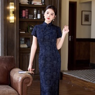 Retro Style Flattering Cheongsam Dress 1 Piece