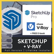 🔥SketchUp Pro 2026🔥 Latest Full Version | 3D Modellin | V-Ray 7.2 | Enscape 4.13 | Enscape Asset Lib