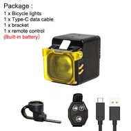 Asafee Q05 Outdoor Portable highlight Bicycle Light 3570 LED Red Blue Light Induction Switch Wireles