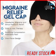 Gel Cold Headache Migraine Relief Cap Head Massager Antistress Head Massager Relax Massage Machine E