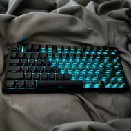 Jet75 Black Matte Transparent Side Engraved Transparent Keycap Magnetic Axis Heart OEM Customized Ke