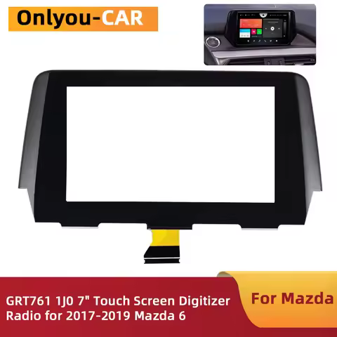 Original New 7 inch Glass Touch Screen Digitizer GRT7-611J0A for Mazda 6 2016-2018 Car Radio DVD Pla