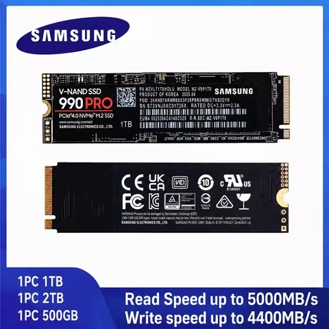 SAMSUNG SSD 990PRO Solid State Drive PCIe 4.0 M.2 2280 Internal Solid State Hard Drive TLC NVMe HDD 