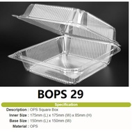 10 PCS OPS Square Box [BOPS-29] /Disposable Box