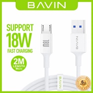 2 Meter Length USB Type C to Type C Charger Cord BAVIN CB261 60W PD Fast Charging Data Cable