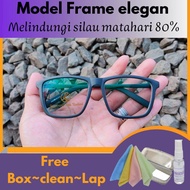 KOTAK BESAR115-Kacamata Minus Pria Fotocromik/Kacamata Mines Wanita Photocromic/Kacamata Minus Rabun