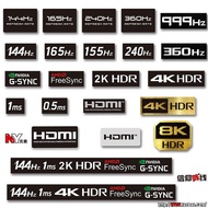 Metal Sticker 144hz 360hz Screen Sticker 240hz 4K 2K 1ms G-SYNC Notebook Display Sticker