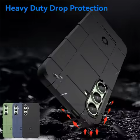 For Samsung Galaxy S24 FE Case Samsung Galaxy S24 FE Cover Shockproof Armor Rubber Anti-Slip Phone C