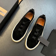 9ULX Zegna 2025 Men's Genuine Leather Casual Shoes Spring Lightweight Low-Top Green Sheepskin Ready 