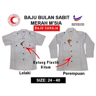 BAJU KEMEJA UNIFORM BULAN SABIT MERAH M'SIA | BAJU BSMM | KEMEJA BSMM | UNIFORM BSMM | PBSM (Lelaki 