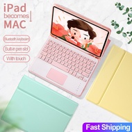 Case with Keyboard for iPad 11 Keyboard Case A16 11 inch Touchpad Keyboard with Pencil Slot Stand