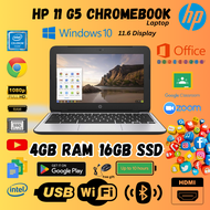 HP CHROMEBOOK 11 G5 EE INTEL N3060 2.48GHz (TOUCH & NON TOUCH) RAM4GB SSD 16GB/32GB STUDENTS LAPTOP