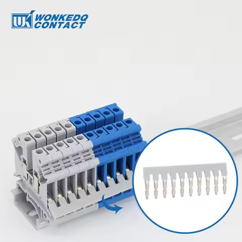 1Pc EB10-6 Jumpers For UK-2.5B/5N UKK/UKKB-5 UDK4 DIKD1.5 Connector EB 10-6 DIN Rail Terminal Block 