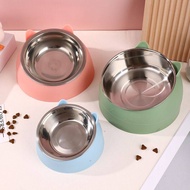 [ ] Cat Bowl Ceramic Cat Cat Rice Bowl Water Bowl Oblique Cat Food Pet Bowl Dog Bowl Food Bowl Cat B