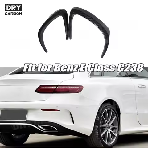 Carbon Rear Canard Flaps for Benz E Class C238 Coupe Sport E53 AMG 2021 2022 2023 Rear Bumper Spoile