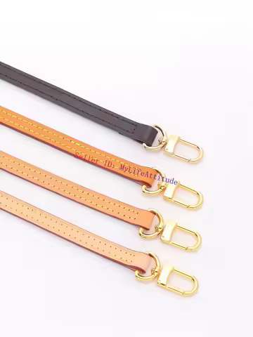 Real Vachetta Leather Bag Strap For LV Monogram EVA Handbag Favorite Purse Mini Pochette Shoulder Ca