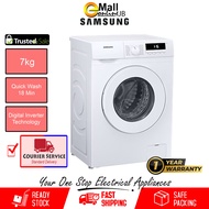( Courier Service ) Samsung Front Load Washer With Digital Inverter (7kg) WW70T3020WW/FQ | Washing Machine | Mesin Basuh