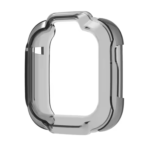 For Xiaomi Smart Kids Watch TPU Case Smartwatch Semi-Enclosed Protective Cover - Transparent Black