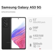 Used Samsung Galaxy A53 5G (A536) 8+256GB - 6.5 inches || Samsung Malaysia Set