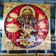 Picture Frame Drawing Work Ganesha Size 1 Meter X 1 Home Decoration Shop Worship For Good Fortune Su