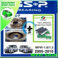 GSP MYVI-1.0/1.3(2005-2010) GSP BRAKE DISC ROTOR FRONT 1SET=2PCS  GSP NEW