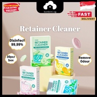 [SG] 30pc Retainer Cleaning Tablets Removable Dental Retainer Cleaner Tablet Denture Cleaning Mouth 