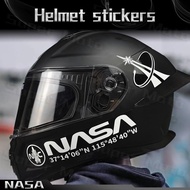 Motorcycle 3D Helmet Stickers Fairing Windshield Visor Helmet NASA Space Rocket Decal Car Bike Acces