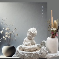淨念吉祥公仔之小佛靜性 豪華田園套組 藝術香氛擴香 居家香氛