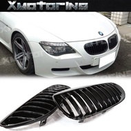 XM Carbon Fiber Boutique 2004-2010 BMW E63 E64 645Ci 650Ci M6 Horizontal Bar Bright Black Nose Water